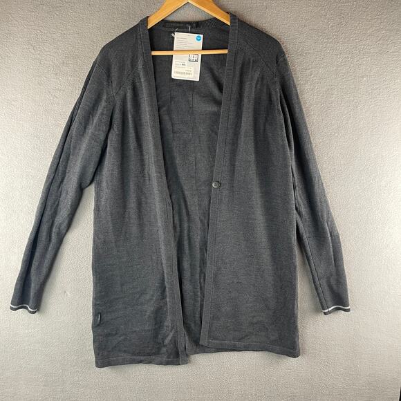 Icebreaker Gray Women’s XL Ariana Cardigan Merino Wool Sweater NWT - Picture 6 of 6